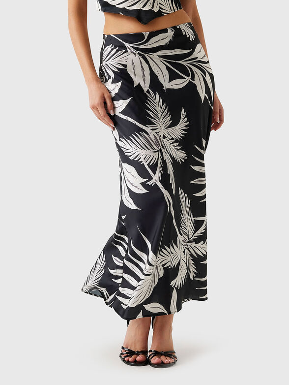 SIBILLA midi skirt with floral motifs - 1