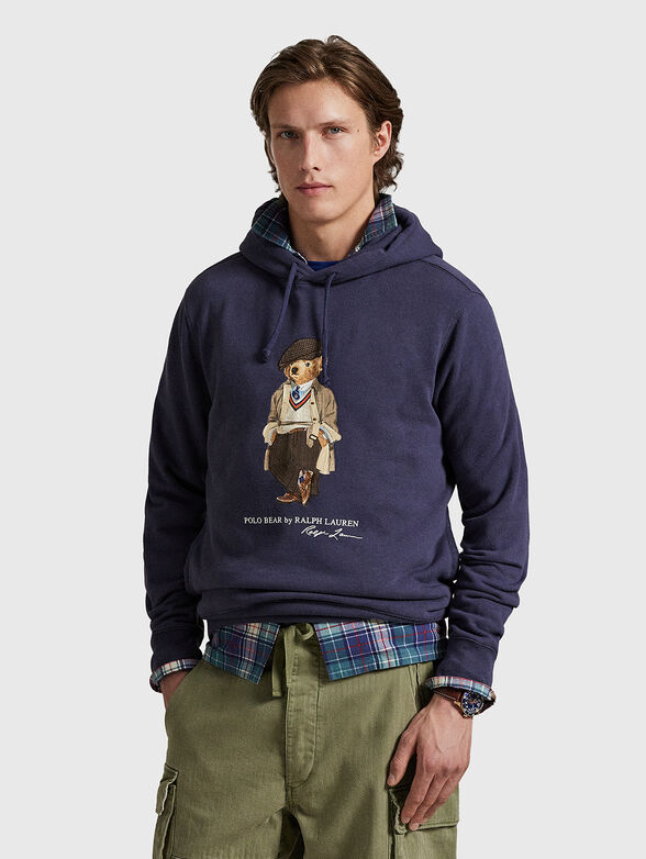 Cotton sweatshirt with Polo Bear print - 1