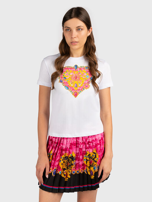 Black T-shirt with accent print