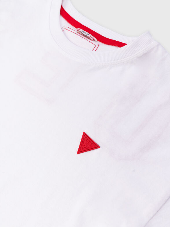 T-shirt with contrast logo detail - 4