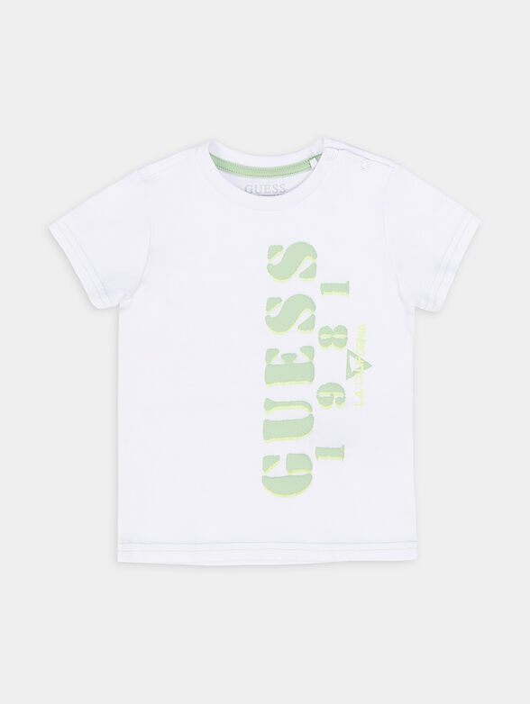White T-shirt with logo print - 1