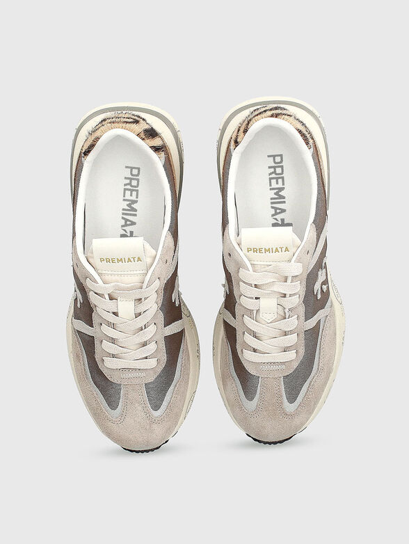 Suede and textile sports shoes - 6