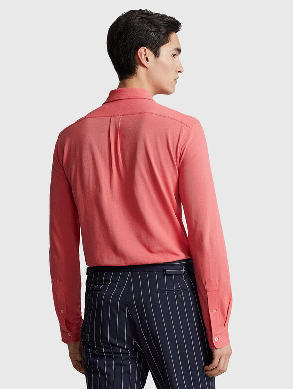 Embroidered-logo shirt  - 3