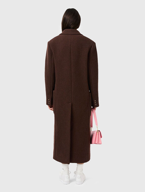 Double breasted virgin wool coat - 3