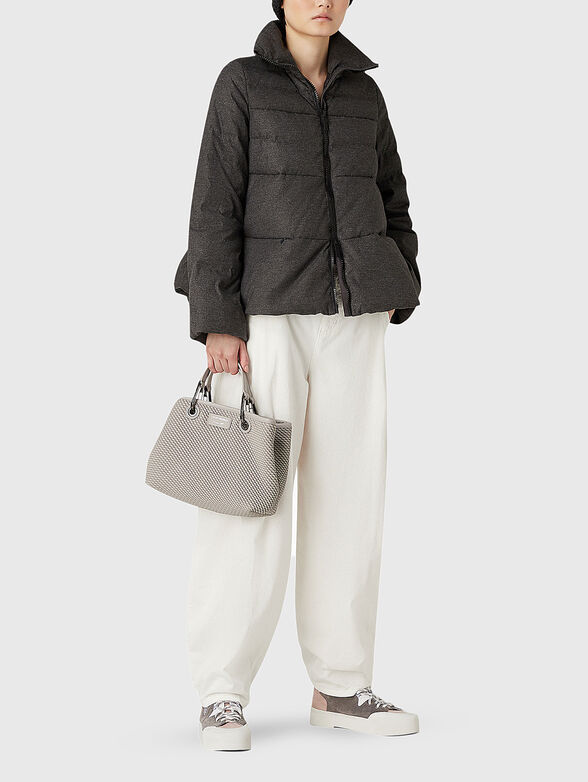 Velvet jeans with logo detail - 4