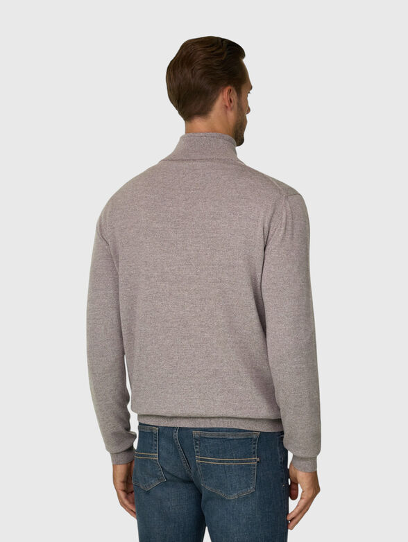 Merino wool polo neck sweater - 3