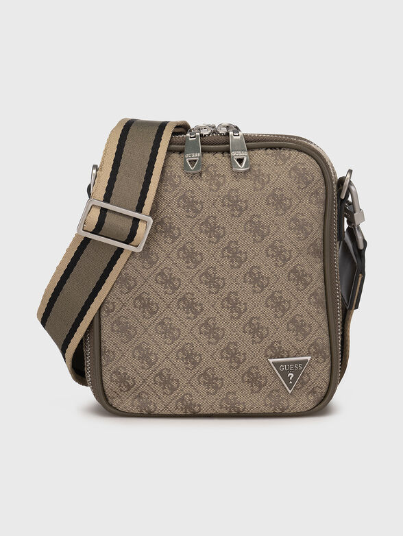Monogram logo effect crossbodi bag  - 1