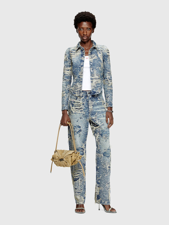 DE-MADELINE-FSG denim shirt with rips - 2