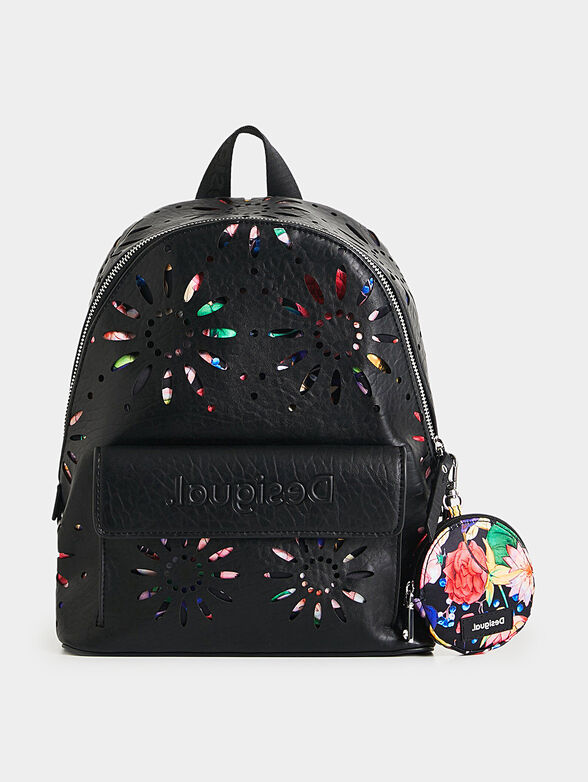 Backpack with floral print - 1