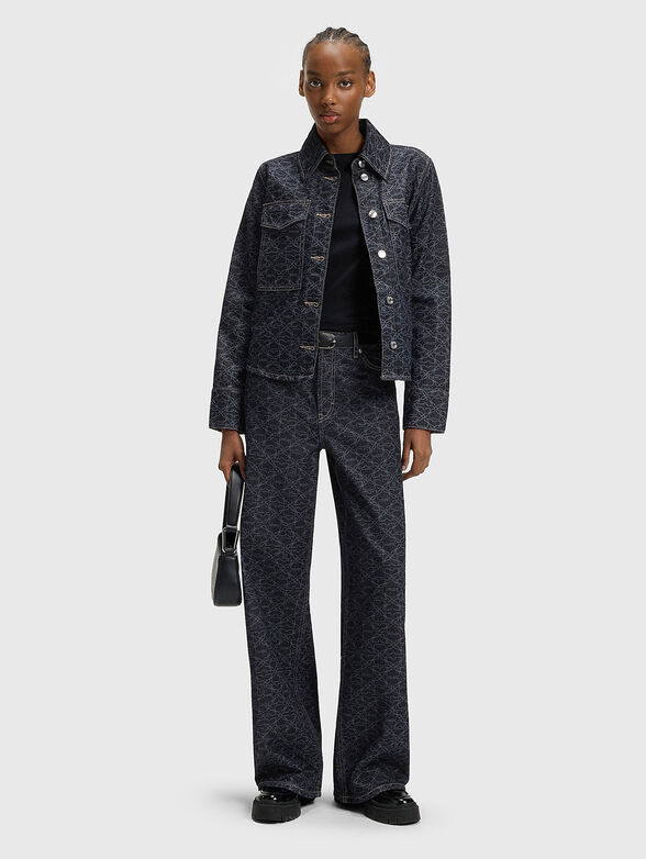 Jeans with accent print and logo - 4