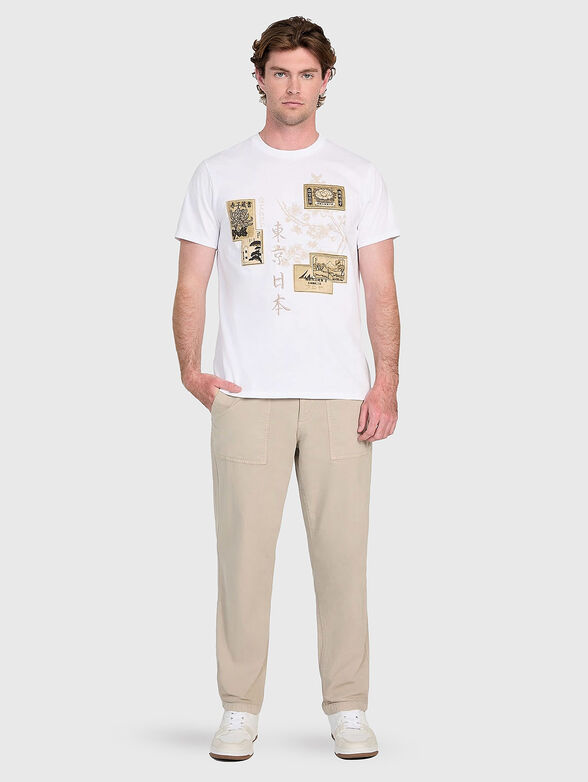 JAPANESE cotton T-shirt with print - 2