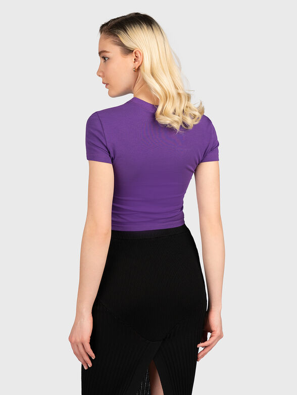 Black T-shirt with accent logo - 3