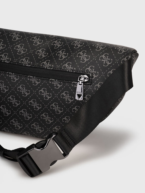 Black faux leather bag  - 3