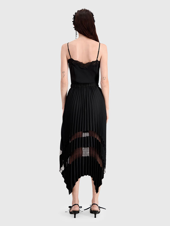 Midi skirt with asymmetric hem - 2