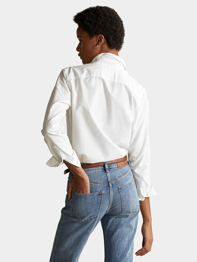 GEORGIA shirt with coloured logo embroidery - 3