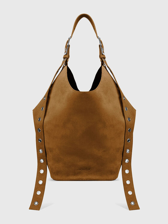 Large leather bag with studs - 1