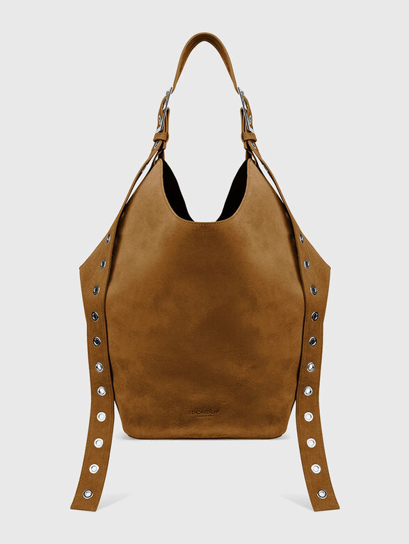 Large leather bag with studs - 1
