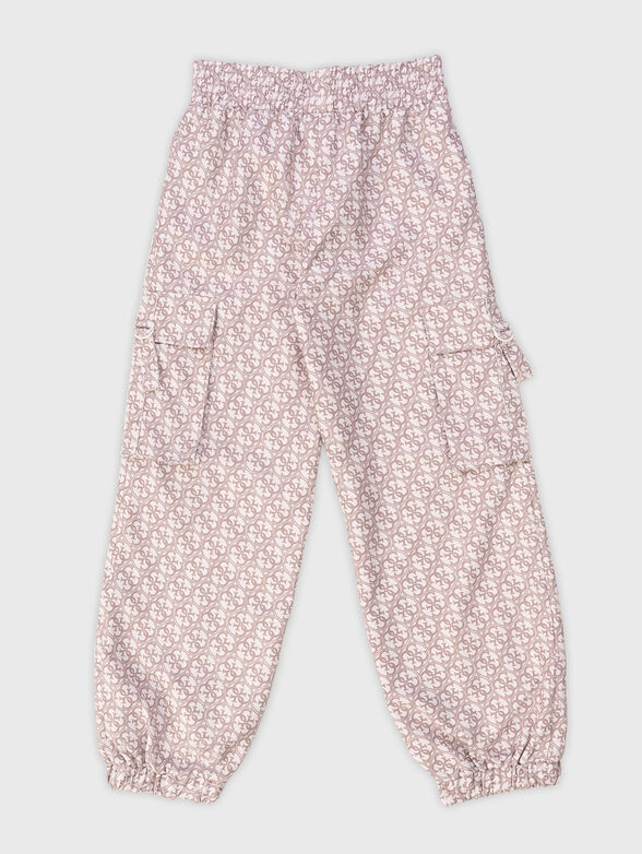 Cargo pants with monogram print - 2