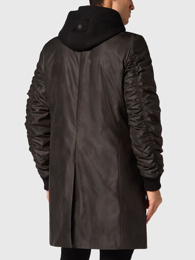 Camouflage print coat  - 3