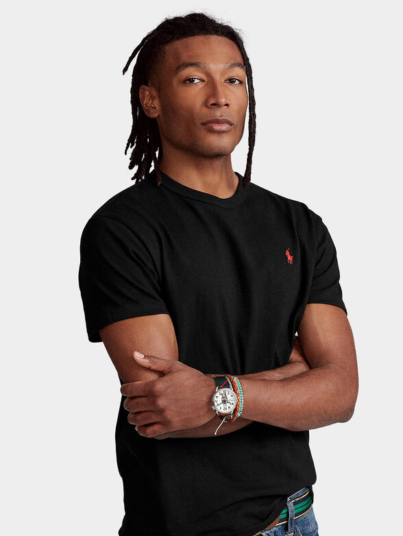 Black t-shirt with logo - 1