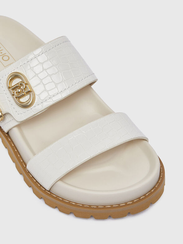 LIVIA 02 sandals with gold tone detail - 5