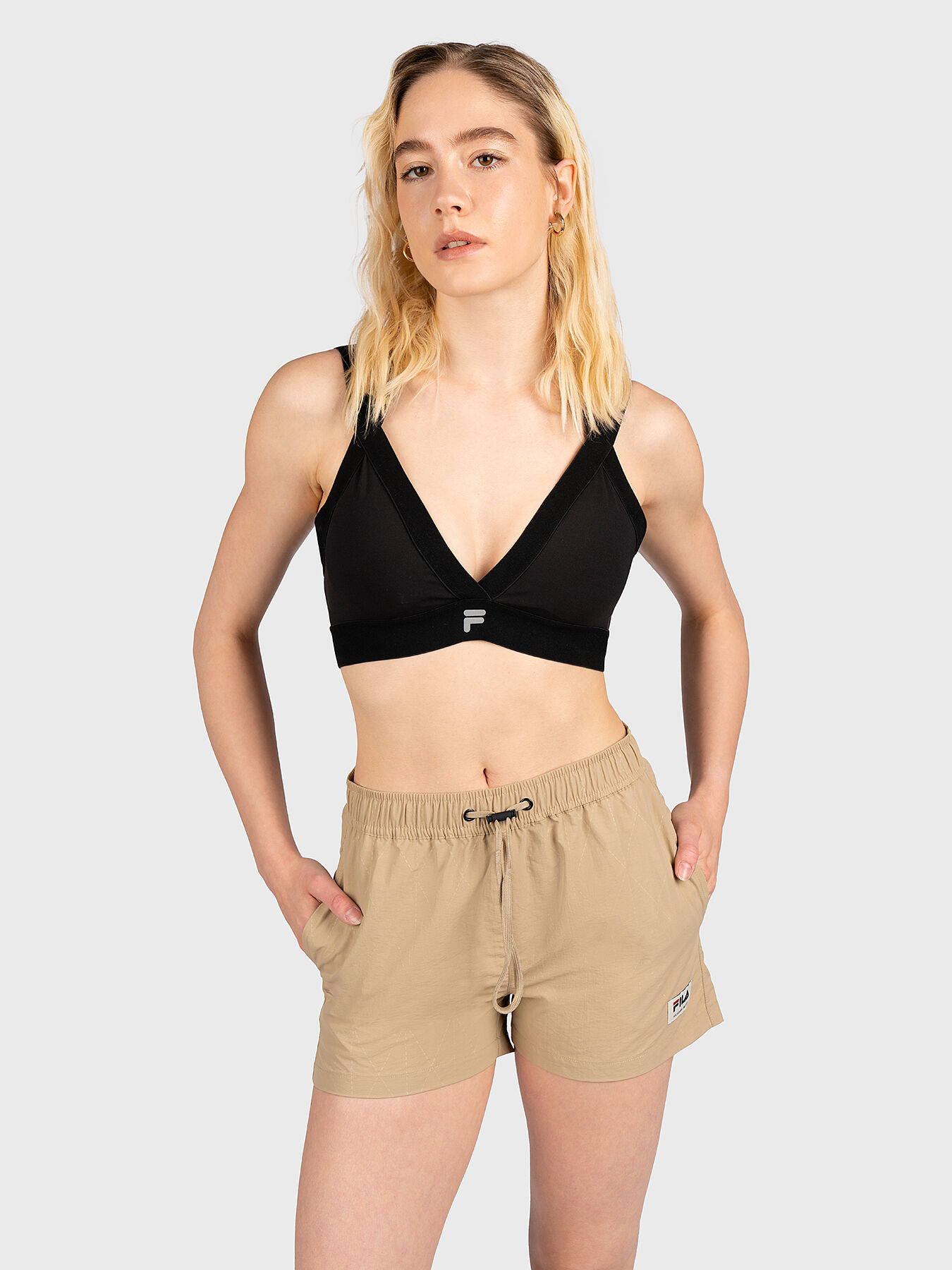 ■FILA■ Hot Summer Loose Fit Crop TeeFS2RSF2452FWHI 1100FS2 FILA Women's Baye Crop Top | Free Shipping Offer!