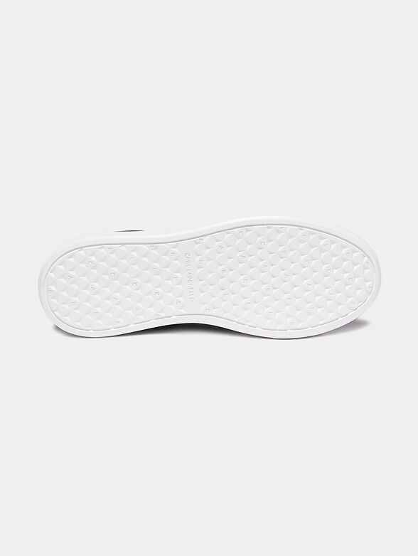 Genuine leather sneakers with logo branding - 5