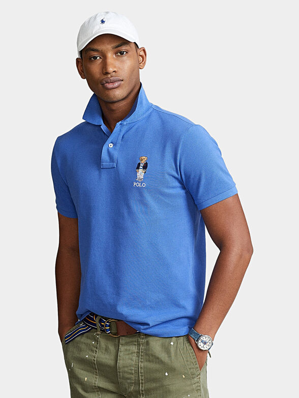 Cotton polo-shirt with Polo Bear logo - 1