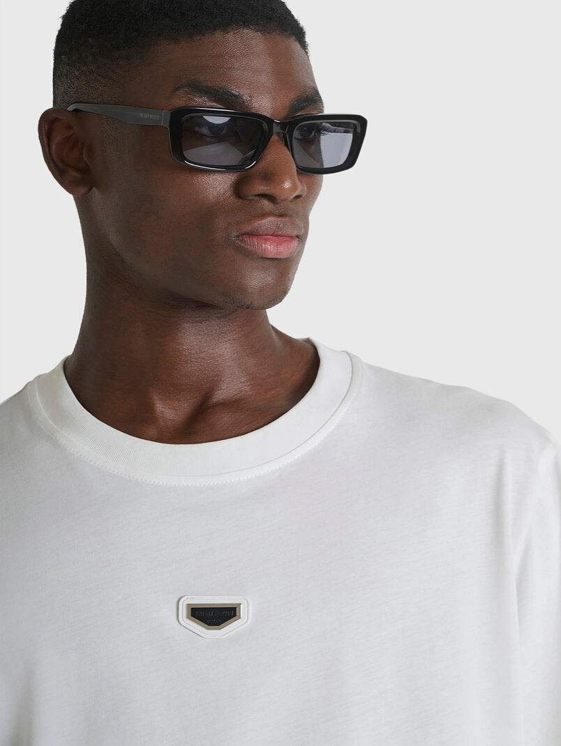 Cotton T-shirt with front logo - 3