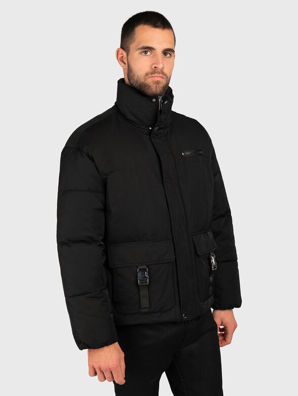 Black jacket with accent pockets - 0