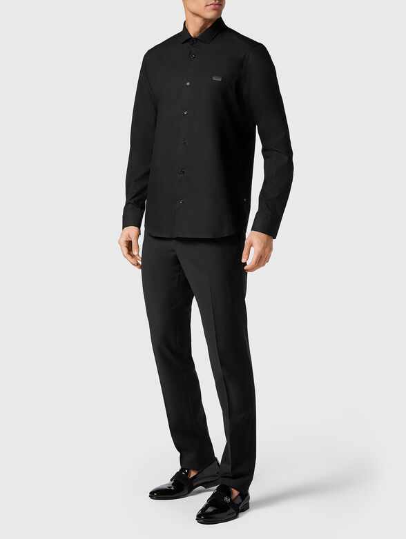 SKULL & BONES black shirt with embroidery - 4