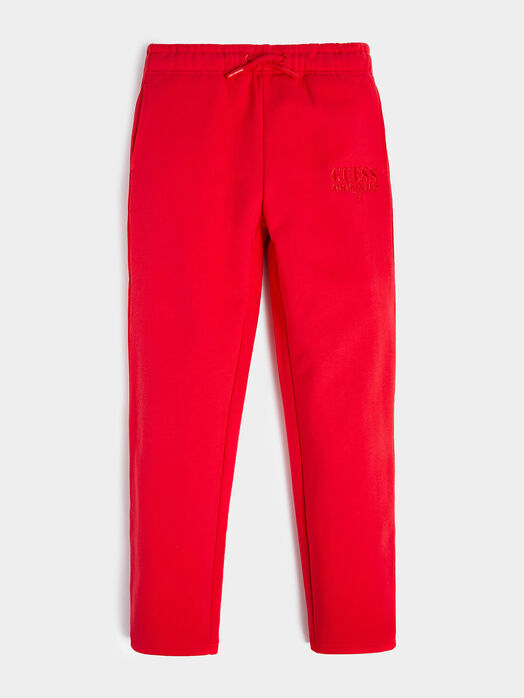 Sports pants with logo detail