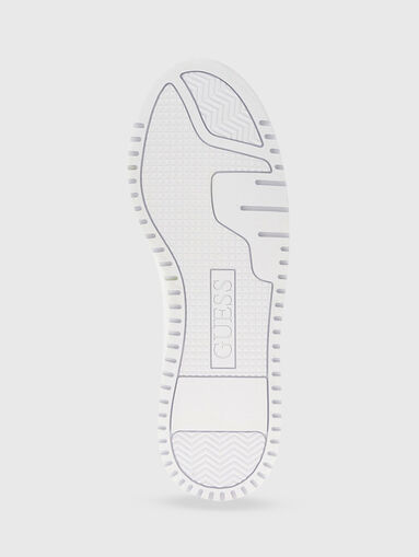 MIRAM white eco leather sneakers  - 4
