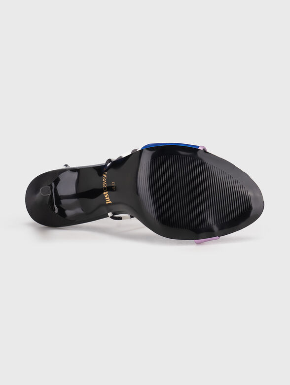 FONDO TAHLIA heeled sandals with contrast design - 5