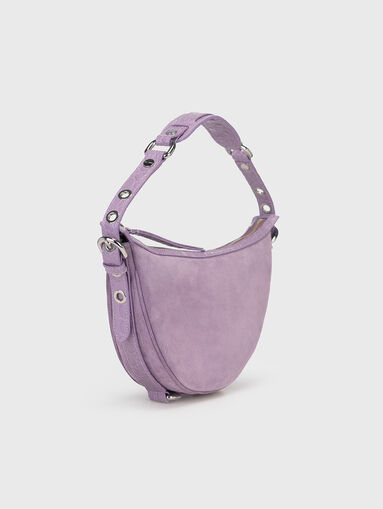 GIB denim shoulder bag with rhinestones - 3