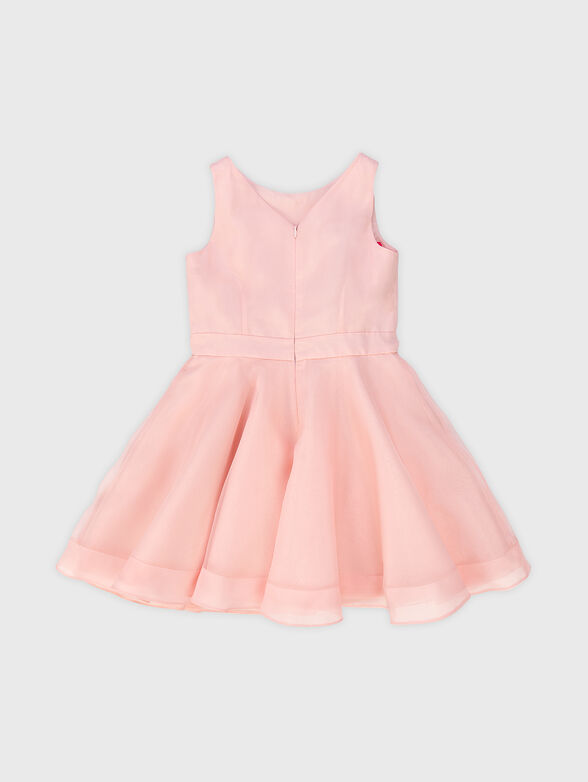 Dress with floral organza brooch  - 2