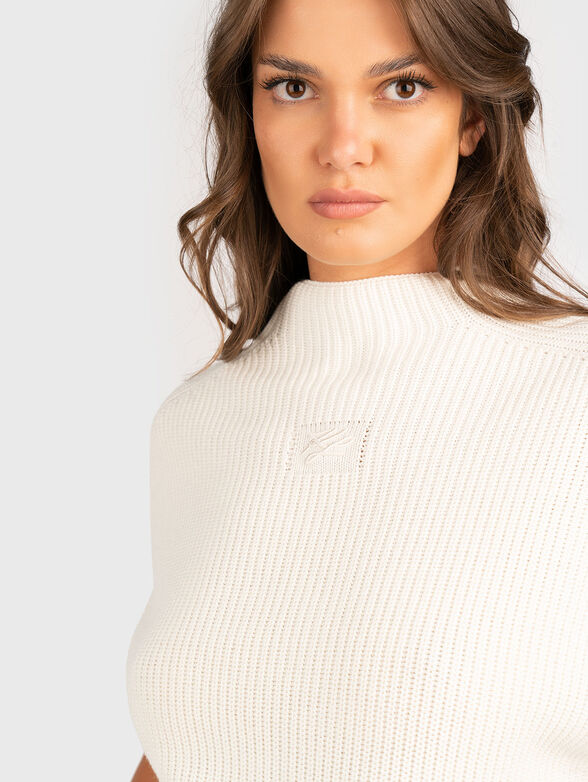 Sleeveless sweater with logo embroidery - 4