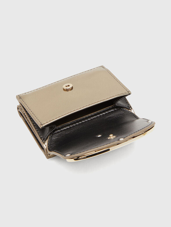 1DR leather wallet with oval logo - 4