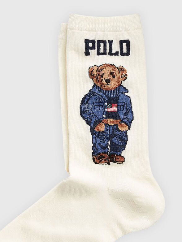 Polo Bear embroidery socks - 2