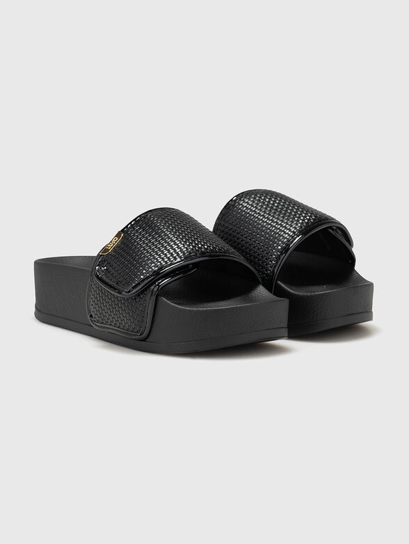MYKONOS 04 Black Slippers  - 2