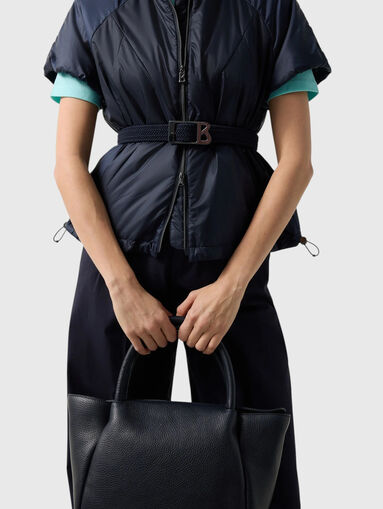 BRITANY-1 Sleeveless transition jacket in dark blue - 4