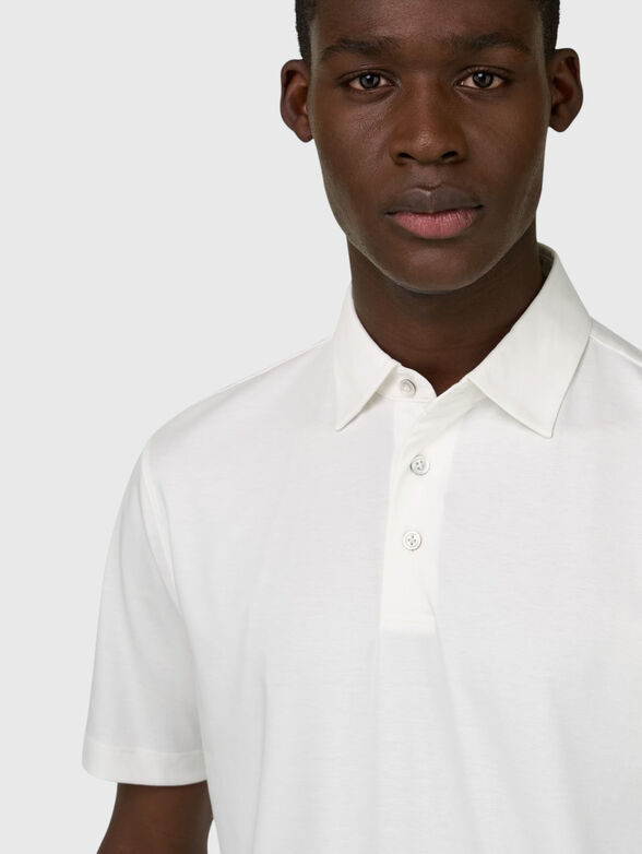 Silk-blend polo shirt - 4