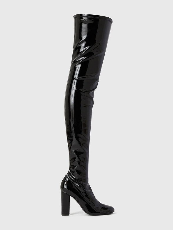 Black heeled boots - 1