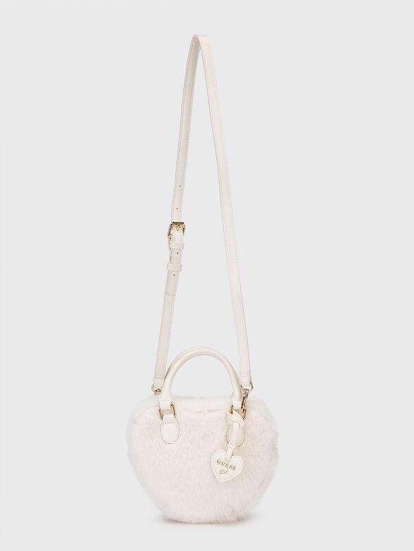 Black crossbody bag in the shape of a heart - 2