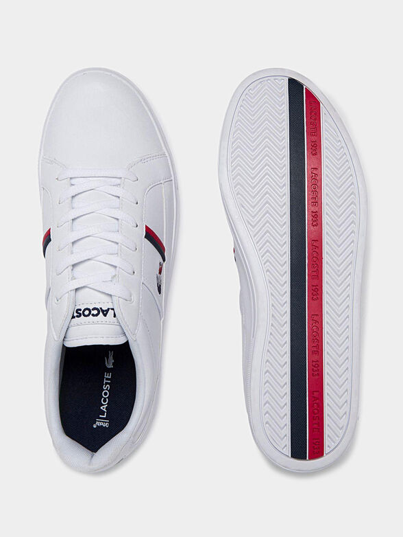 EUROPA Leather sneakers with tricolor details - 3