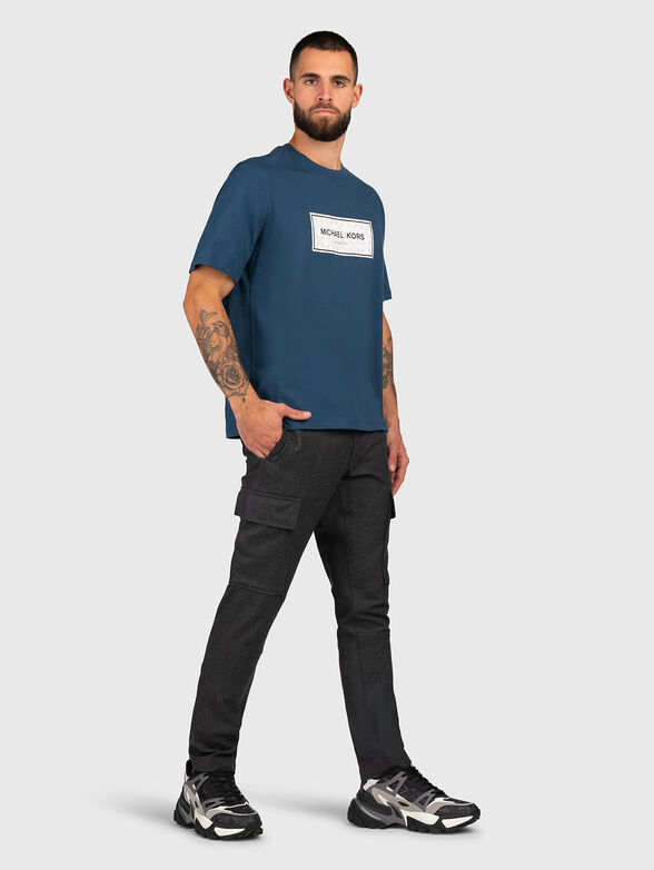 Black T-shirt with logo print - 2