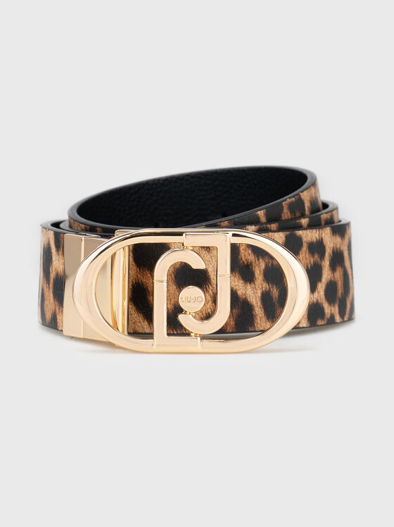 Двулицев колан със златиста катарама - 1