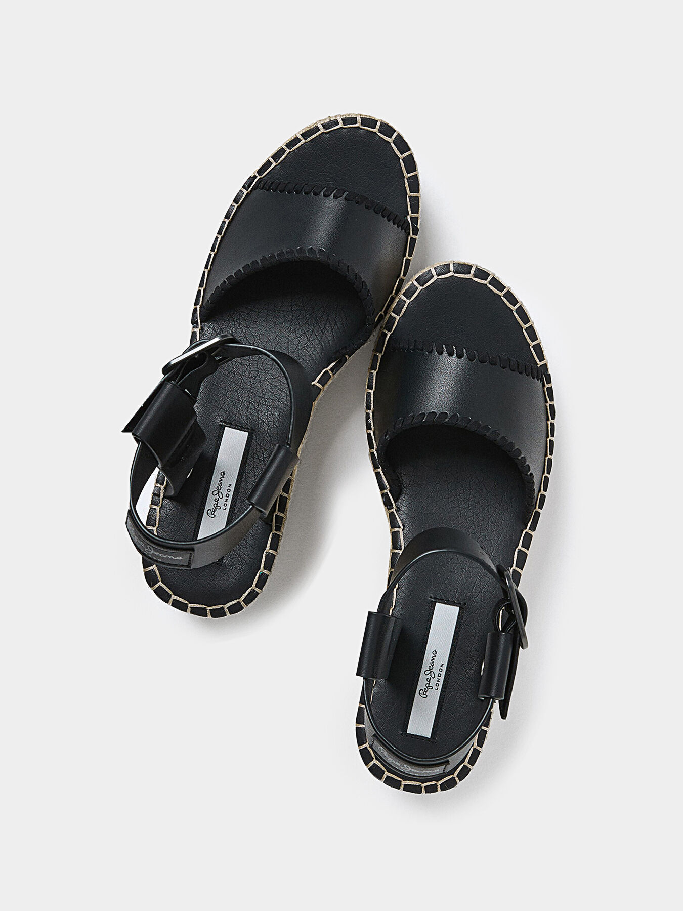Asos design jacoba leather flatform espadrilles clearance