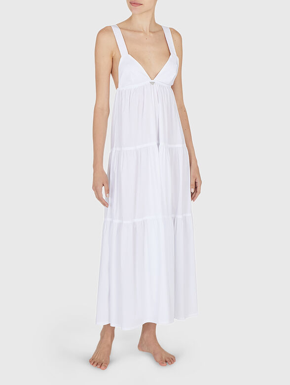 V-neck midi dress - 1