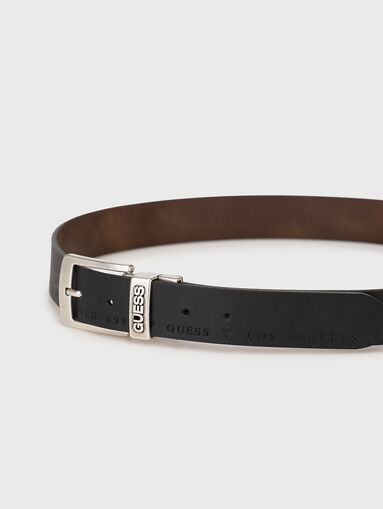 Double side leather belt - 5